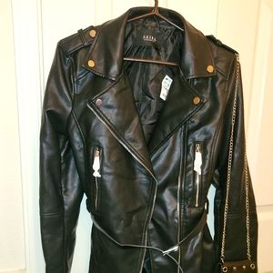 Nwt Akira faux biker style jacket